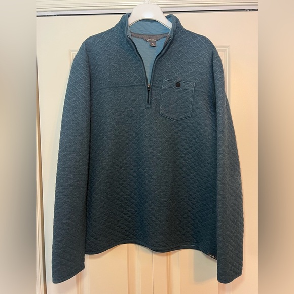 Eddie Bauer Men's Fortify Quilted 1/4-Zip. Size Large Tall. - Picture 1 of 8